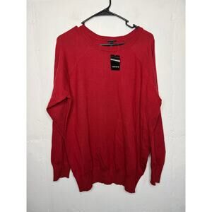NEW Torrid Crew Pullover Sweater Size 1X Red